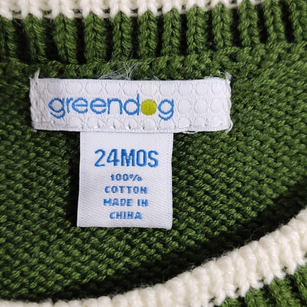 Greendog Y2K Christmas Sweater Vest Boy's 24 Months 100% Cotton NWT - Picture 9 of 10